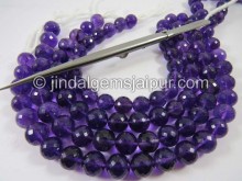 Amethyst Far Faceted Round